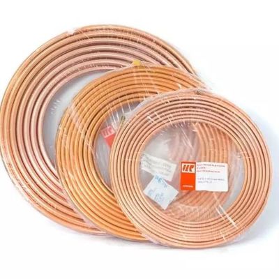 ASTM B280 Pipa Tembaga Pipa Coil 3/8 &quot;50FT / Roll C10920 Cu