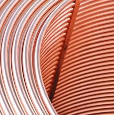 Air Conditioner Tembaga Tabung Pipa Coil 6.35mm 1/4 Inch Round Polished Tube