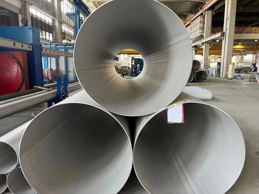 304 2205 904L ERW Pipa Stainless Steel Diameter Besar 150mm