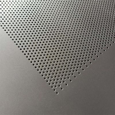 AISI SS321 Stainless Steel Punched Plate Lubang Bulat ASTM Lembar Berlubang