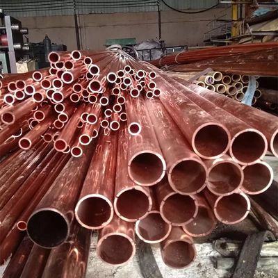 ASTM C12000 Pipa Tembaga Tabung 40 Mm TU1 Cu DHP Lurus