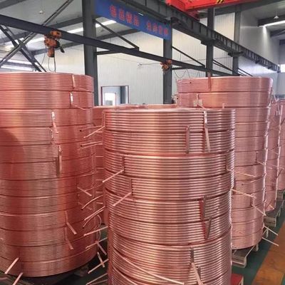 1 Inch Pipa Tembaga Coil Untuk Air Conditioner Cu 99,99% Tekanan Tinggi