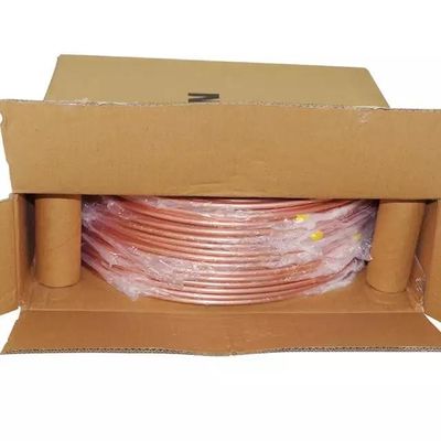 ASTM C12200 Bright Copper Tube Pipe Coil 150mm Untuk Peralatan Pendingin