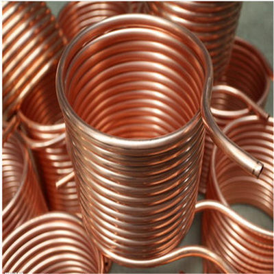 ASTM C12200 Bright Copper Tube Pipe Coil 150mm Untuk Peralatan Pendingin