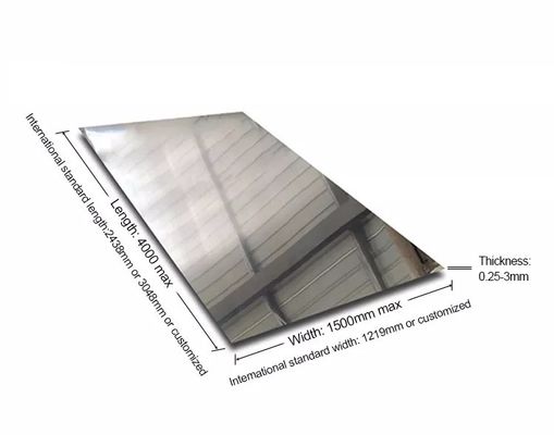 Plat Stainless Steel 2mm 316 304 AISI DIN 2000mm