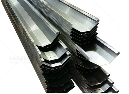 Talang Hujan Baja Galvanis Rumah Kaca Terhubung Komersial 2.0mm
